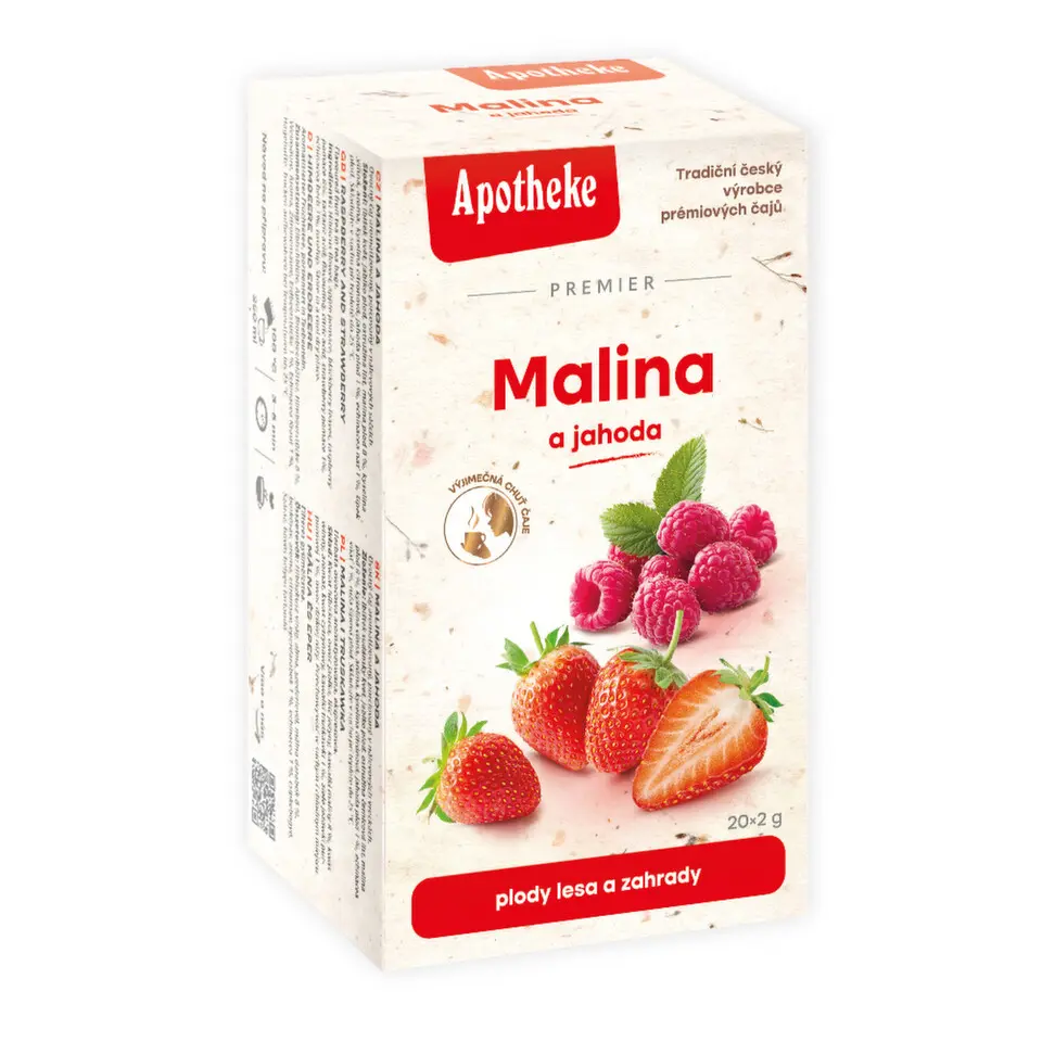 Apotheke Malina a jahoda s echinaceou čaj 20x2g