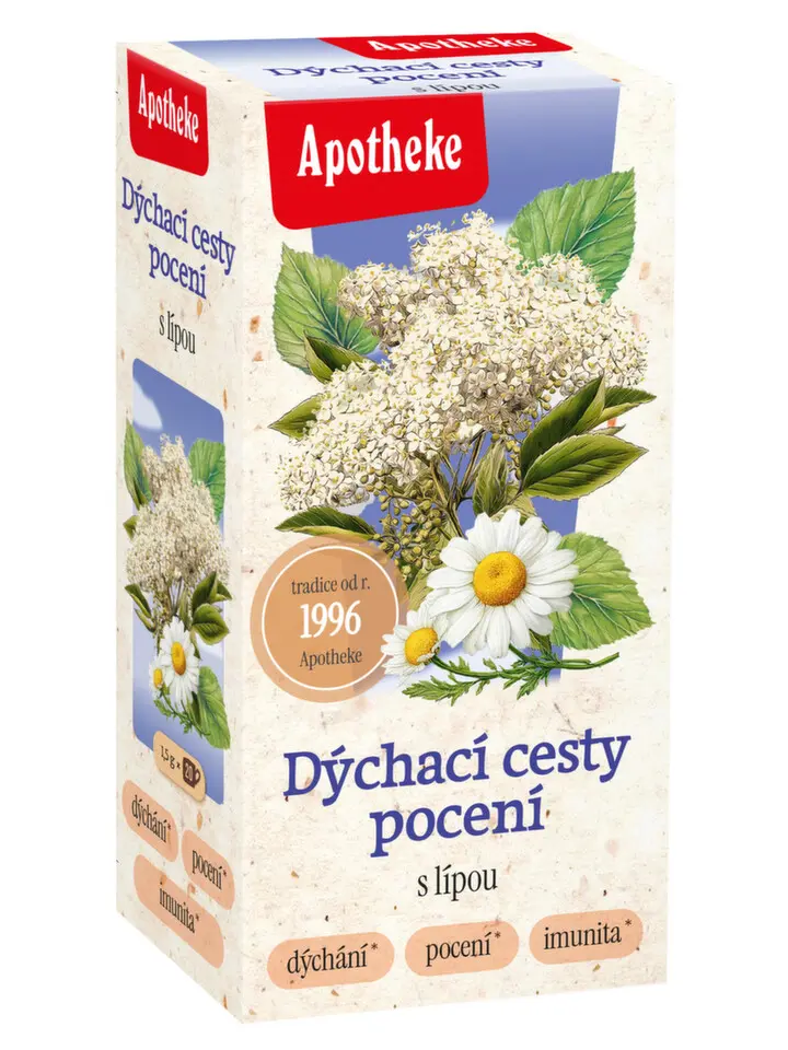Apotheke čaj Při nachlazení s lípou 20 x 1,5 g