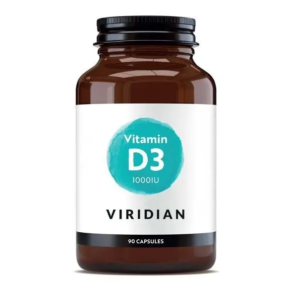 Viridian Vitamin D3 1000iu 90 kapslí