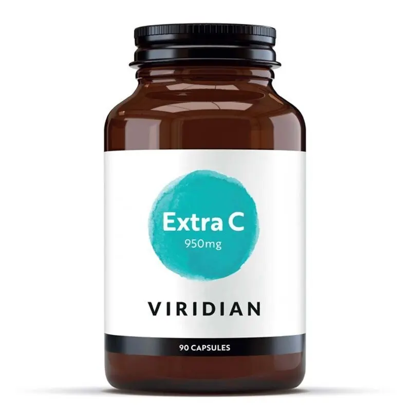Viridian Extra C 950 mg (Vitamín C), 90 kapslí