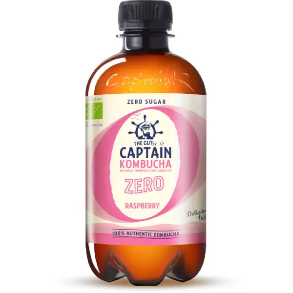 The Gutsy Captain Kombucha malina zero BIO 400ml