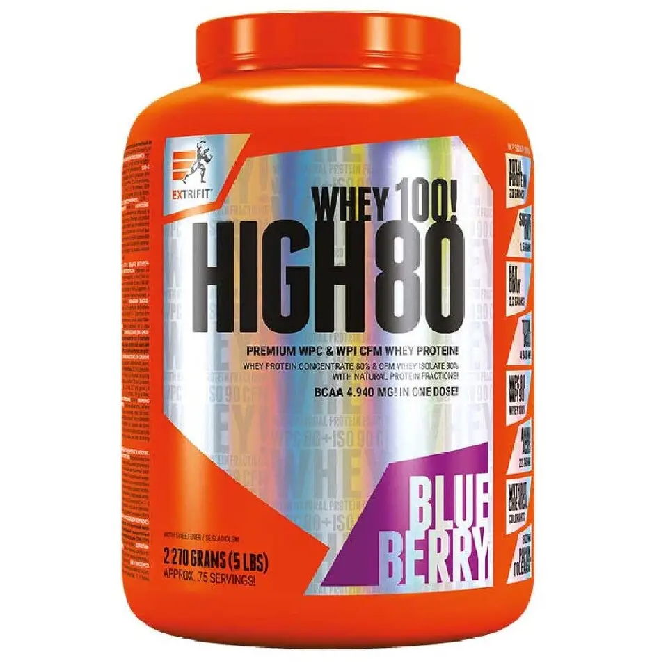 Extrifit High Whey 80 2270g borůvka