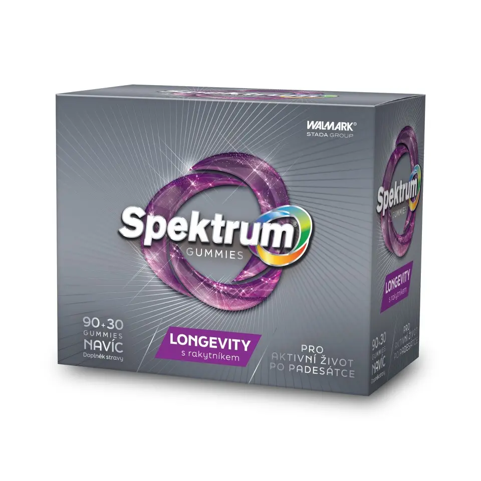 Walmark Spektrum Gummies Longevity s rakytníkem 90+30 tablet