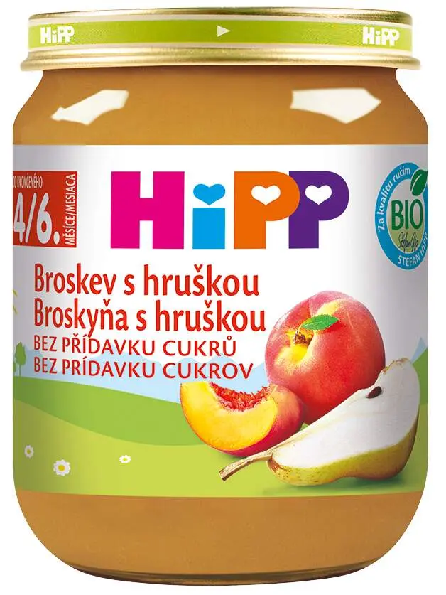 HiPP BIO Broskev s hruškou 125 g