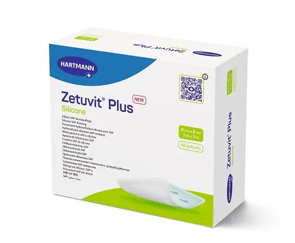 Zetuvit Plus Silicone 8x8cm sil. krytí SAP 10ks