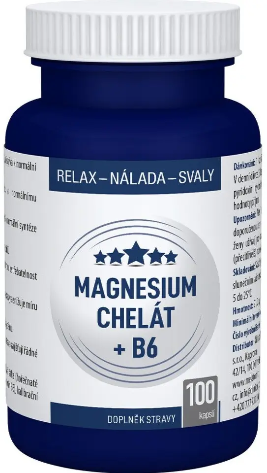 Magnesium chelát + B6 cps.100