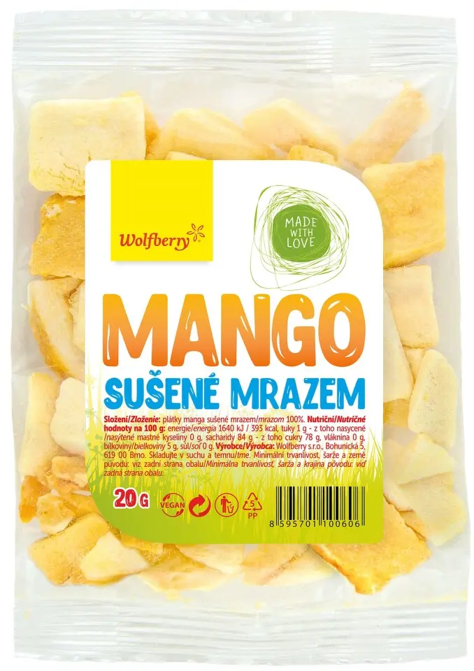 WOLFBERRY Mango sušené mrazem 20 g