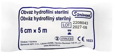 Obin.hydrofil.pletené ster.6cmx5m Steriwund