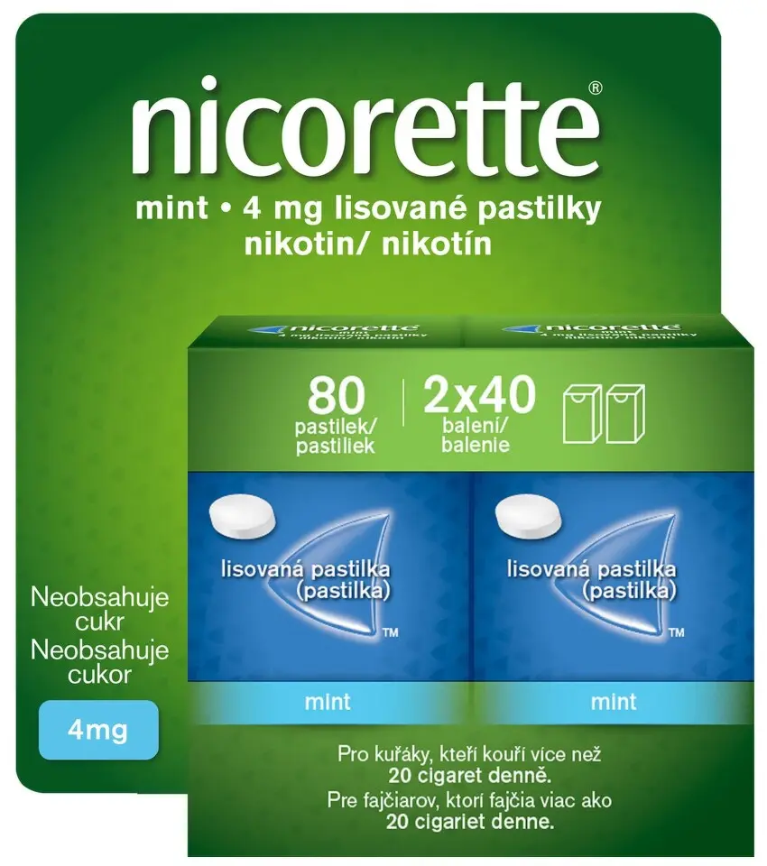 NICORETTE MINT 4MG PAS CMP 2X40