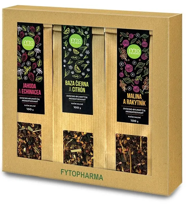FYTOPHARMA Vánoční Dárková kazeta sypa.čajů 3x100g