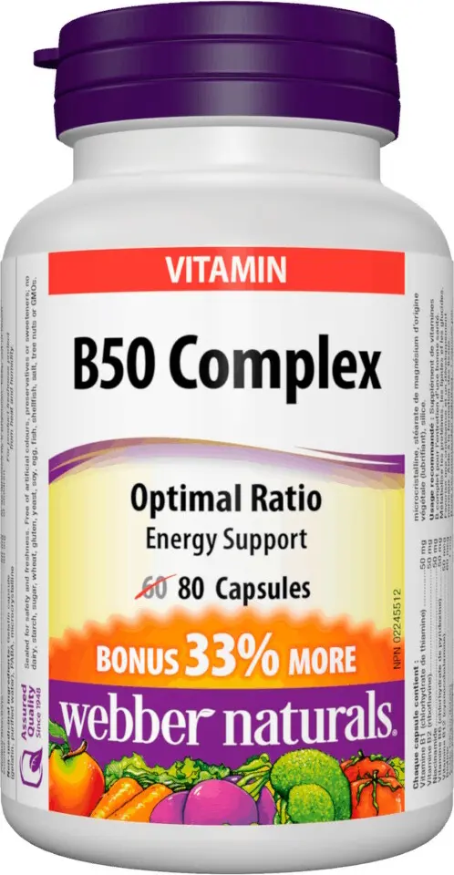Webber Naturals B50 Complex 80 cps