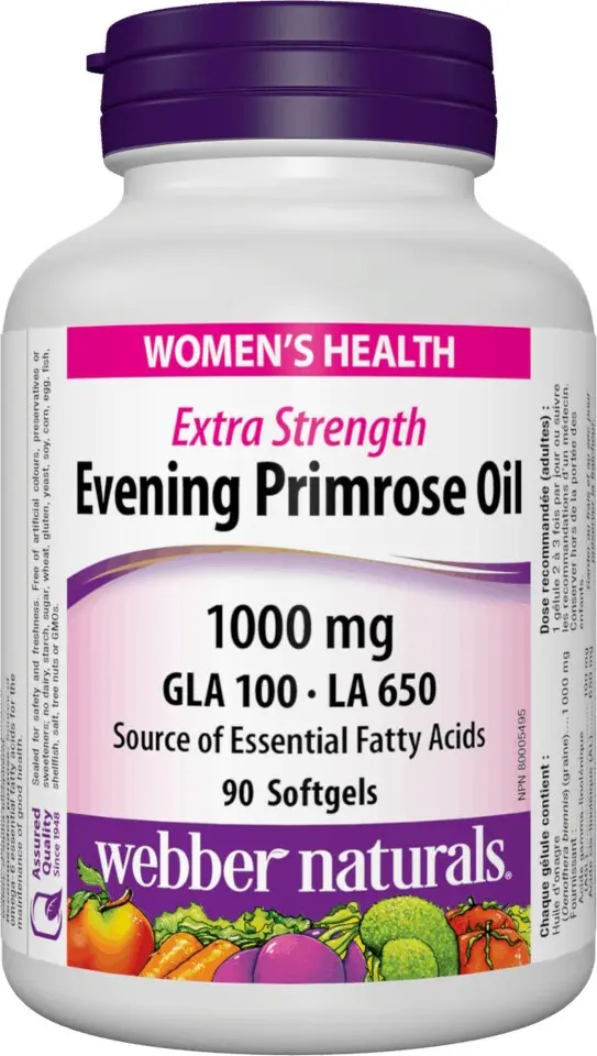 Webber Naturals Evening Primrose Oil 1000 mg 90 tob