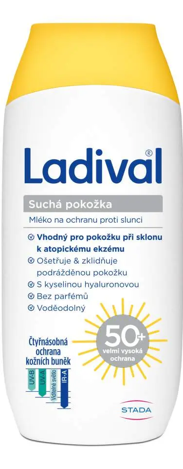 LADIVAL Opalovací mléko Suchá pokožka SPF50+ 200 ml