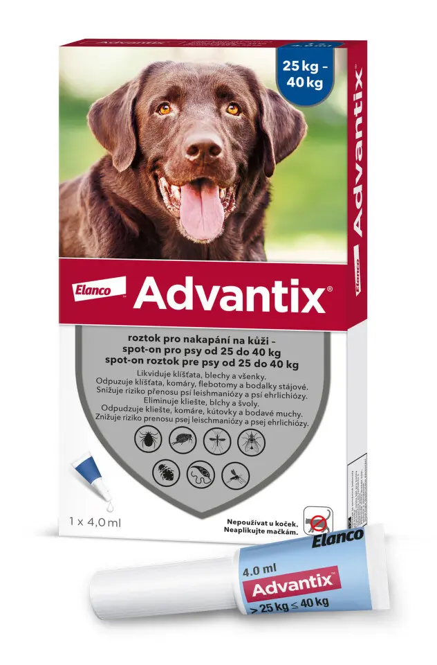 Advantix pro psy nad 25kg-40kg spot-on a.u.v.1x4ml