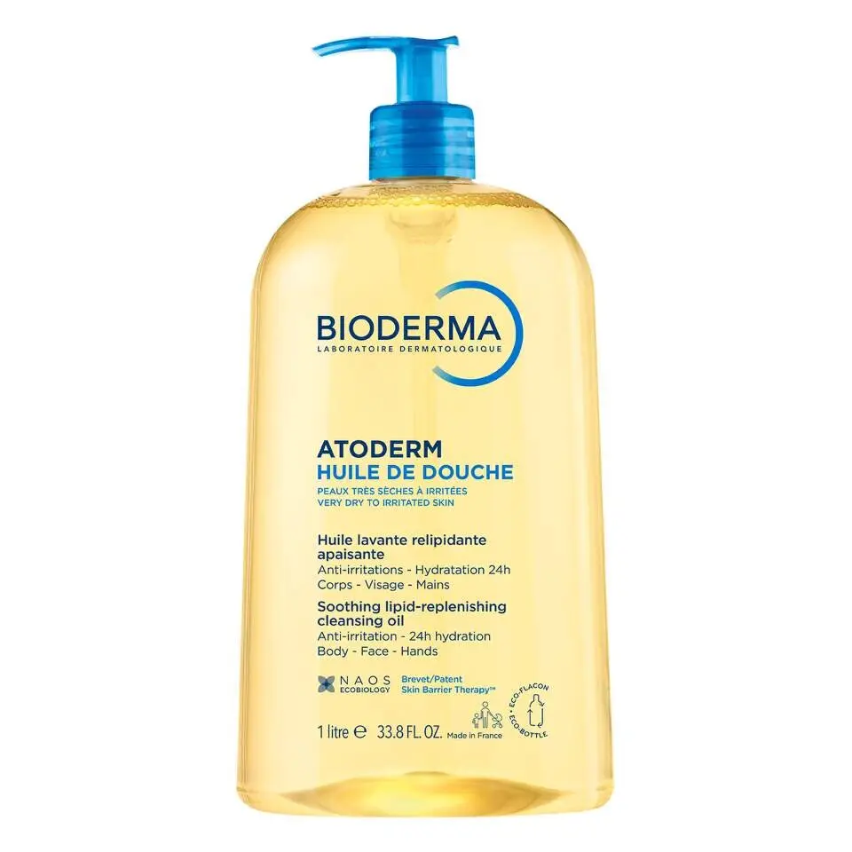 Bioderma Atoderm Huile de douche sprchový olej 1000 ml, zlomený aplikátor,