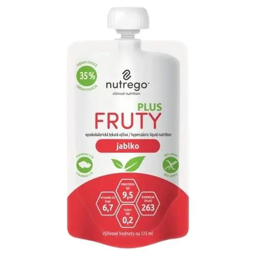 NUTREGO FRUTY PLUS JABLKO POR SOL 4X175ML