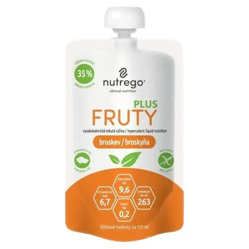 NUTREGO FRUTY PLUS BROSKEV POR SOL 4X175ML