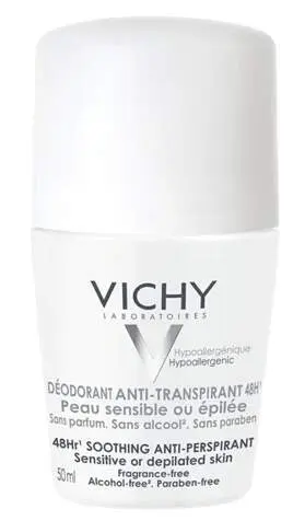 VICHY Deodorant antiperspirant 48h roll-on cilivá pokožka 50 ml