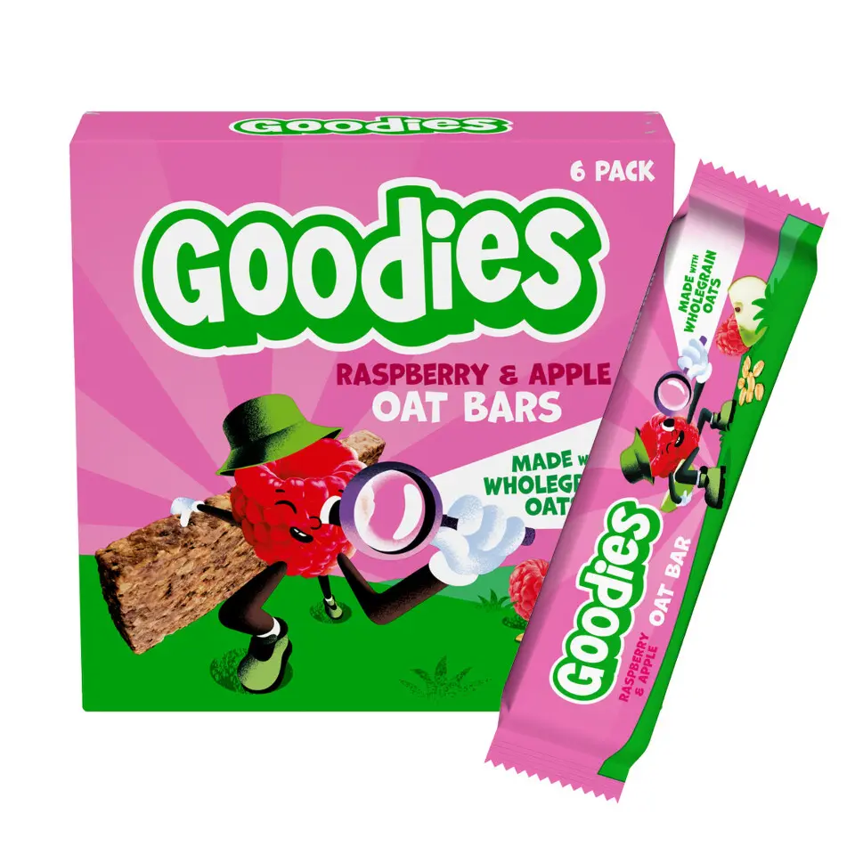 Goodies Ovesná tyčinka malina a jablko (6 x 23 g
