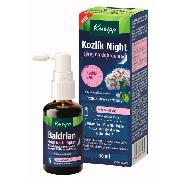 Kneipp sprej na dobrou noc Kozlík Night 30 ml​