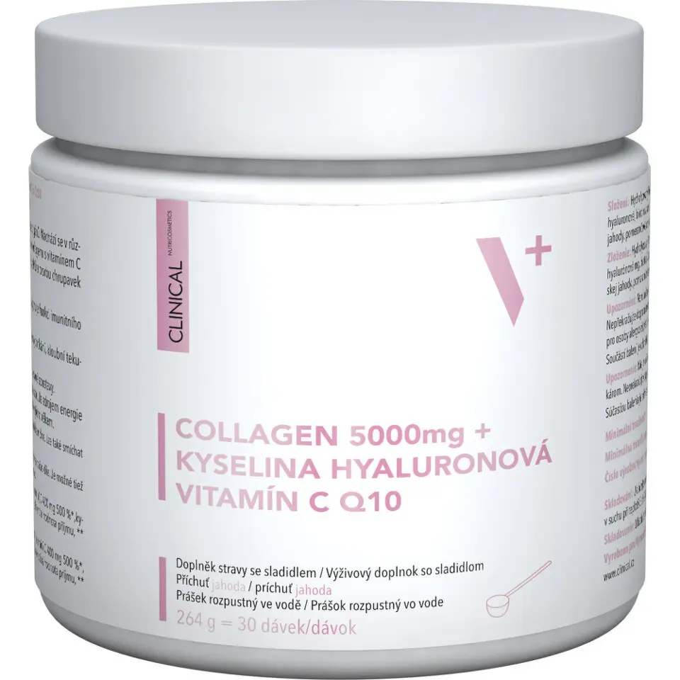 Clinical Collagen+k.Hyal.+vit.C&Q10 jahoda 264g