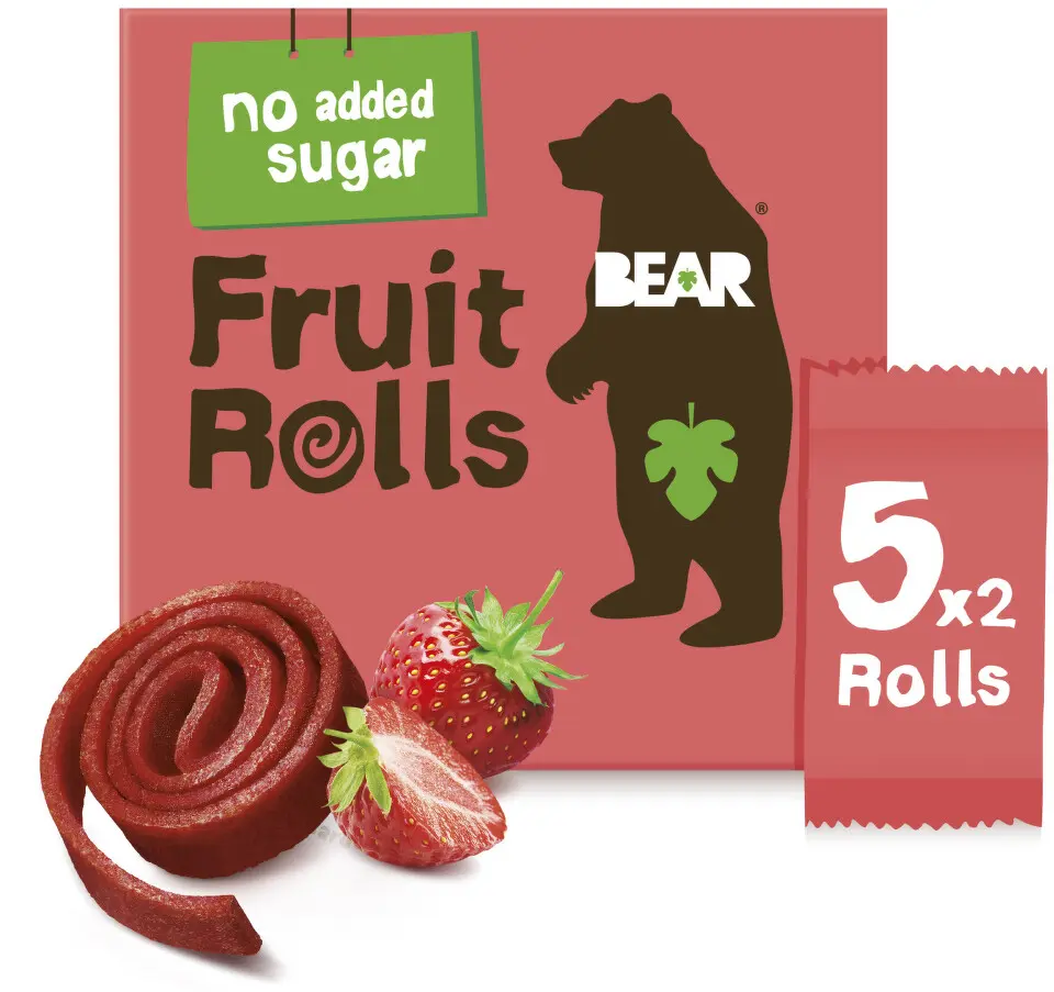 BEAR Fruit Rolls Strawberry 5x20g
