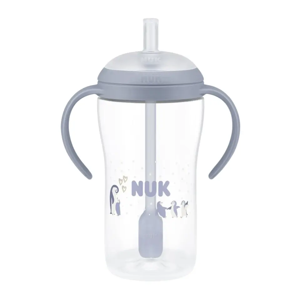 NUK Perfect Match láhev na učení s brčkem - mix variant 260 ml