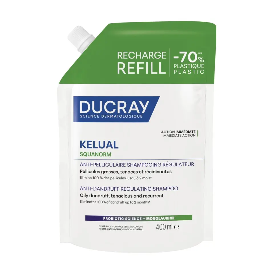 DUCRAY Kelual Squanorm Šampon na mastné lupy náplň 400ml