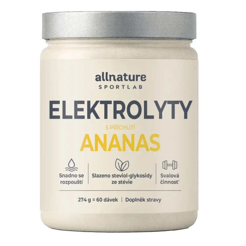 Allnature Sportlab Elektrolyty ananas 274g