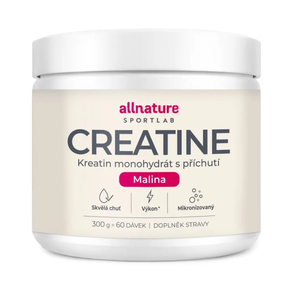 ALLNATURE Sportlab creatine monohydrát malina 300 g
