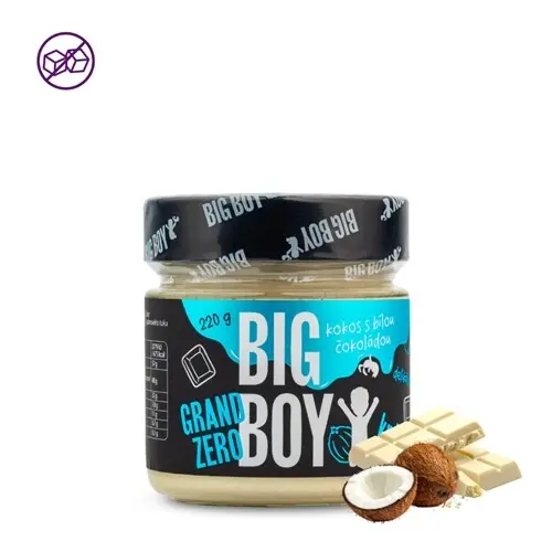 BIG BOY Grand zero kokos a bílá čokoláda krém 220 g