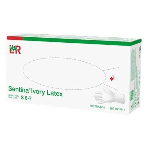 Rukavice vyšetřovací Sentina Ivory latex S 100ks