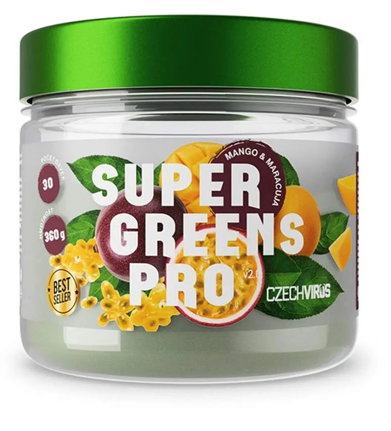 Czech Virus Super Greens Pro V2.0 360 g mango a marakuja