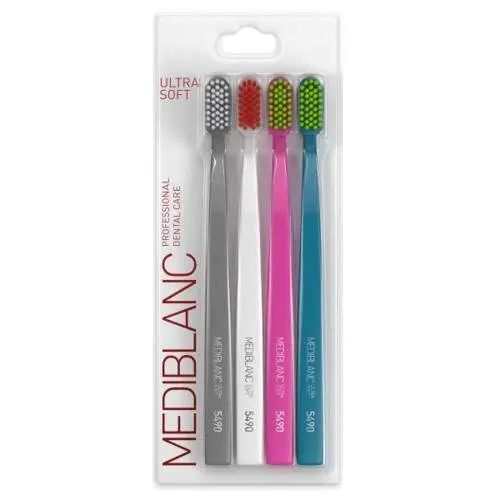 Mediblanc Zubní kartáčky 5490 Ultra Soft 4 ks 4 ks