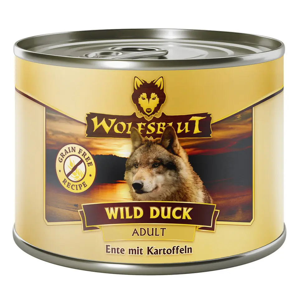 Wolfsblut Dog Adult Wild Duck konzerva 200g