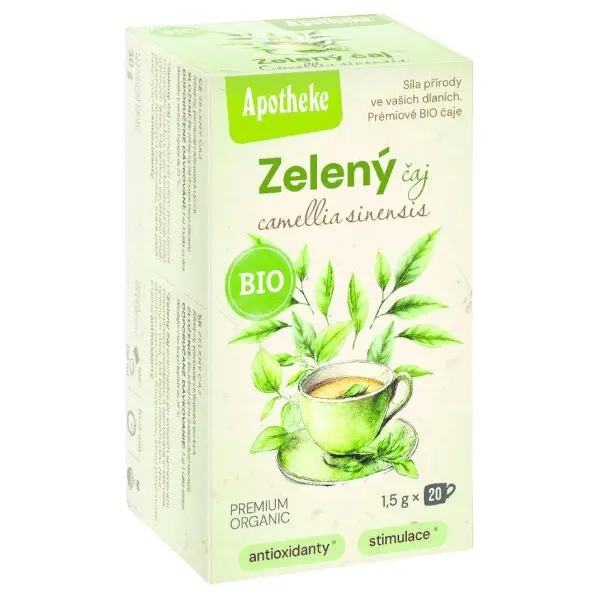 APOTHEKE Čaj zelený camellia sinensis BIO 20 sáčků