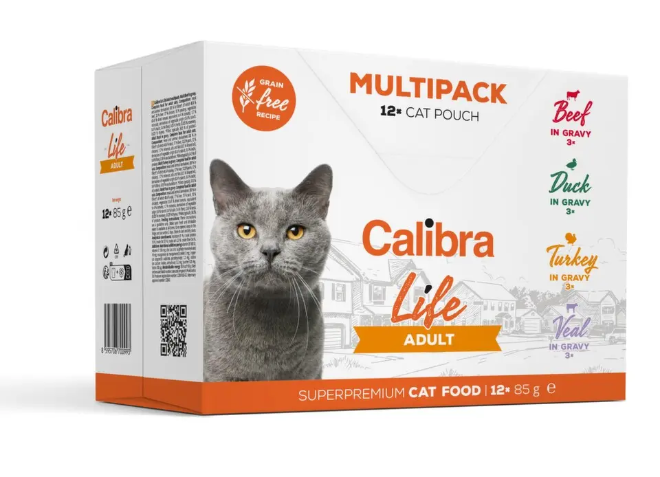 Calibra Cat Life kapsa Adult multipack 12x85g