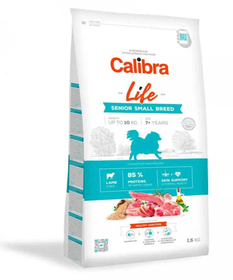 Calibra Dog Life Senior Small Breed Lamb 1,5 kg
