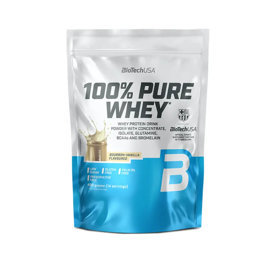 BioTech USA 100% Pure Whey 400 g bourbon vanilka