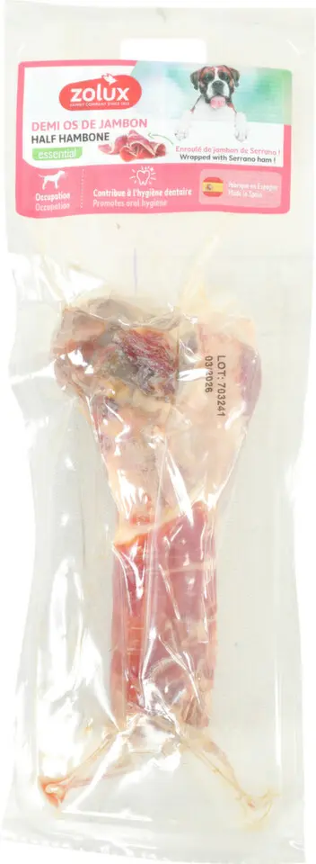 Pochoutka pes Kost Serrano poloviční 250g Zolux