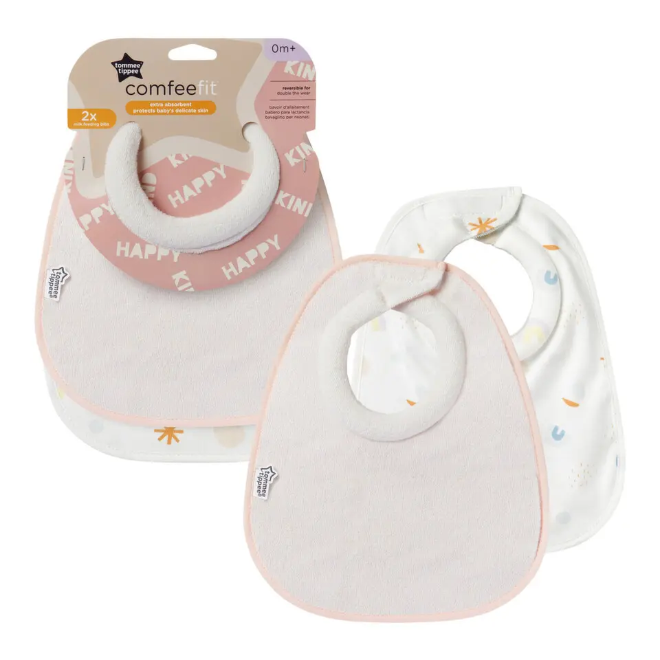Tommee Tippee Bryndáky na krmení mlékem 0m+ 2ks