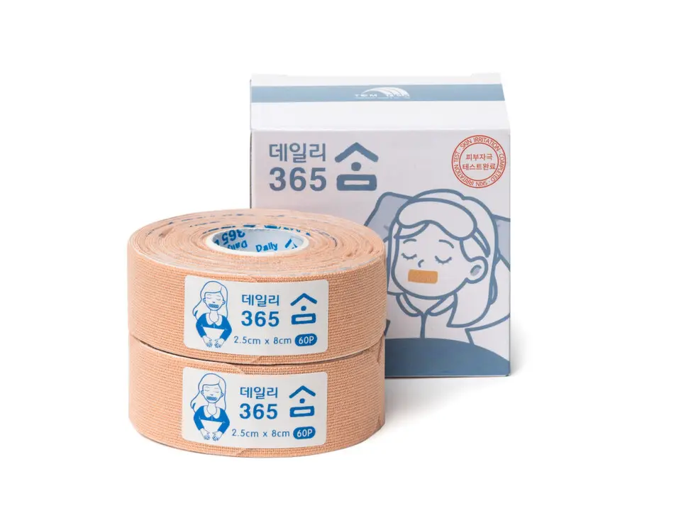 Temtex tape proti chrápání 2,5 cm x 8 cm 120 ks v balení