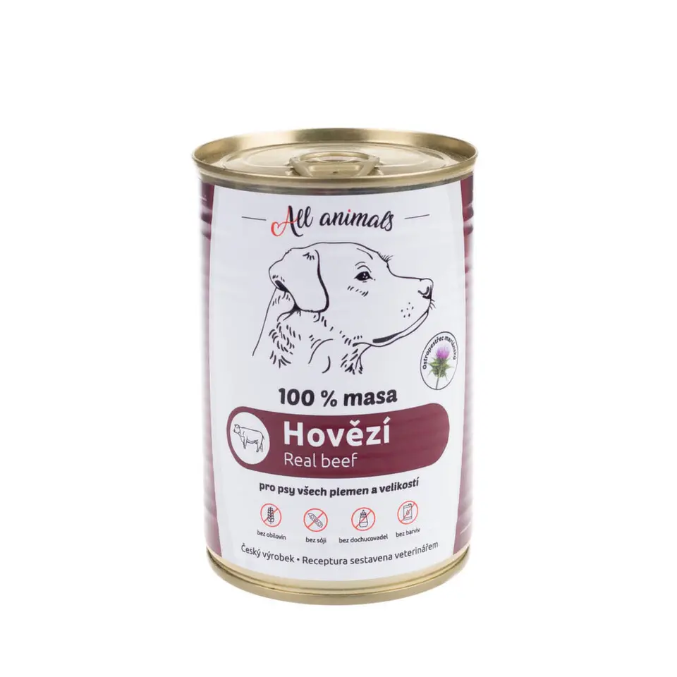 All Animals DOG konzerva Hovězí mleté 400g