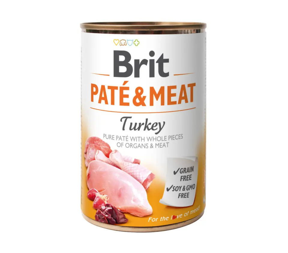 Brit Dog konz Paté & Meat Turkey 800g