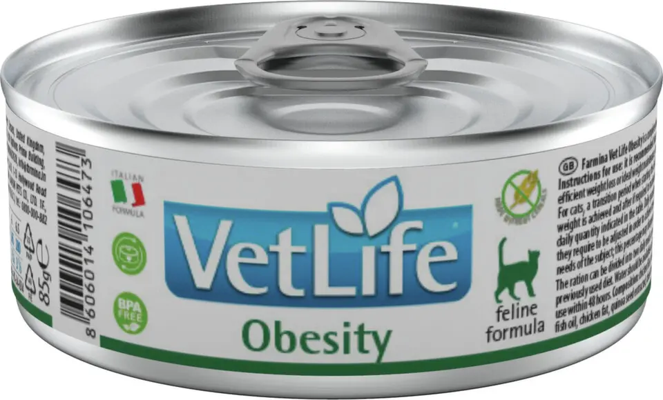 Vet Life Natural Cat konz. Obesity 85g