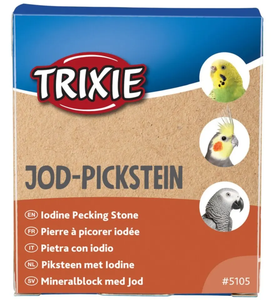 Minerální blok pro velké papoušky Jod Pickstein 90g TR