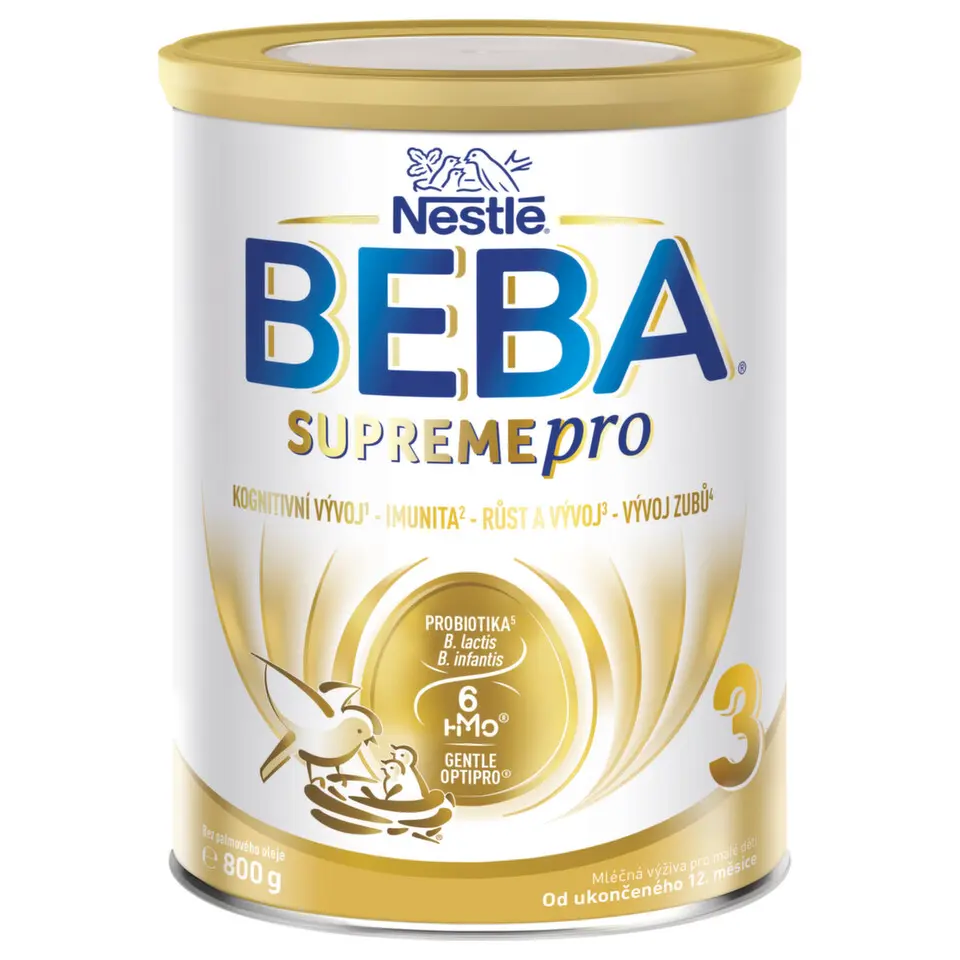 BEBA SUPREMEpro 3 kojenecké mléko od ukončeného 12. měsíce 6HMO 800 g