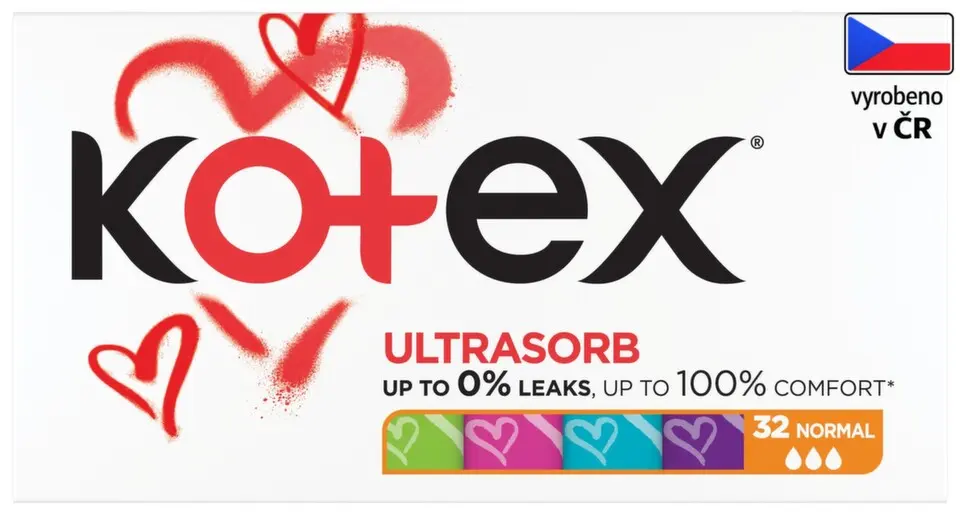KOTEX Ultra Sorb Tampony Normal 32 kusů