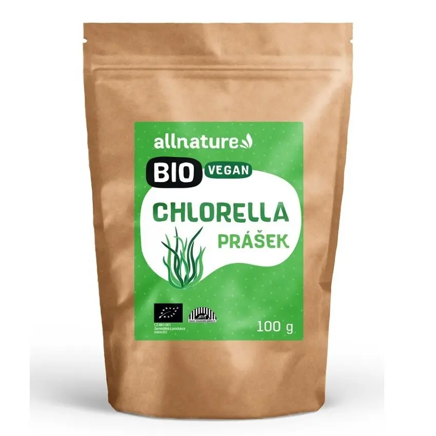 Allnature Chlorella prášek BIO 100 g