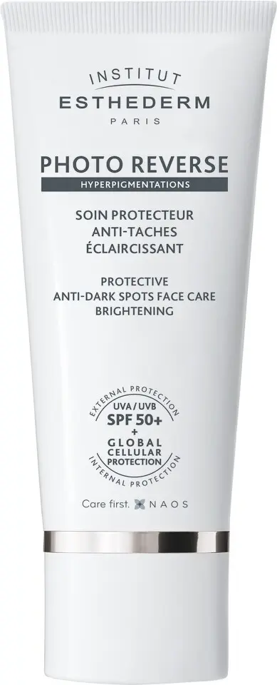 Institut Esthederm Photo Reverse rozjasňující ochranná péče proti pigmentovým skvrnám s vysokou UV ochranou 50 ml